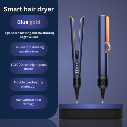 Air Hair Straightener – Fast 2-in-1 Blow Dryer & Straightener Brush for Silky Hair